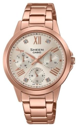 Часы Кварцевые CASIO SHE-3516PG-9AUEF нержавеющая сталь купить,NaN