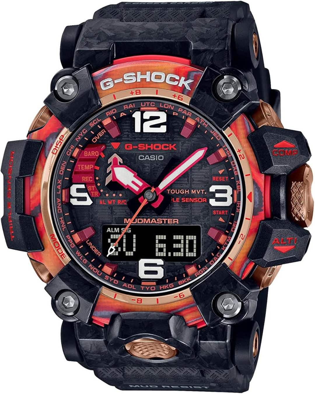 Часы Кварцевые CASIO GWG-2040FR-1AER полимер, сталь купить,NaN