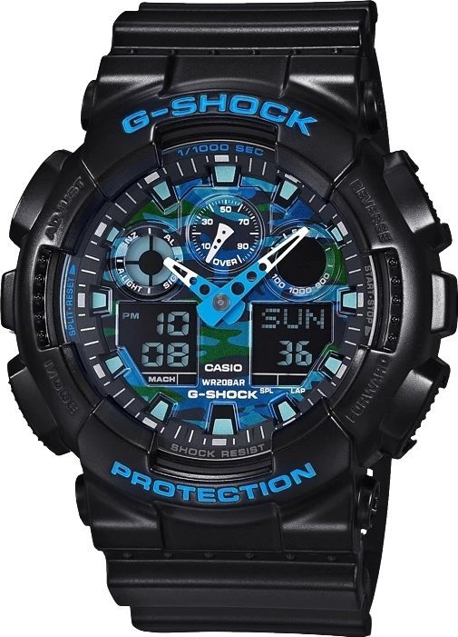 Часы Кварцевые CASIO GA-100CB-1ADR пластик купить,NaN