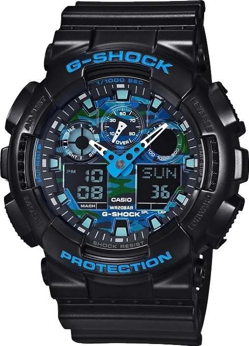 Часы Кварцевые CASIO GA-100CB-1ADR пластик купить,NaN