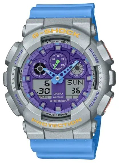 Часы Кварцевые CASIO GA-100EU-8A2DR полимер купить,NaN