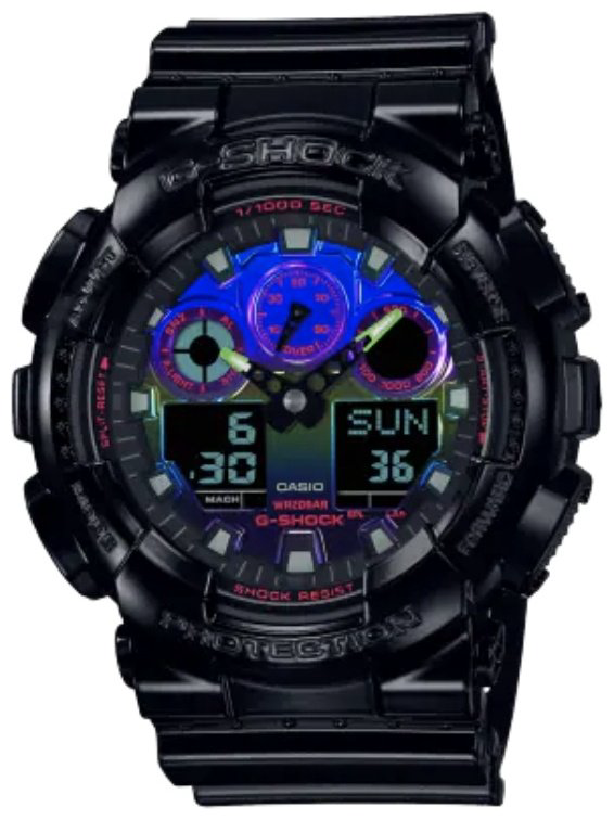 Часы Кварцевые CASIO GA-100RGB-1ADR пластик купить,NaN
