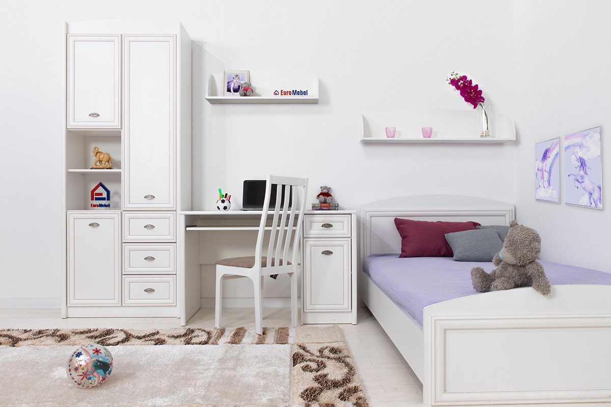 Комплект для детской 3 БРВ Брест Салерно белый - ForteMarket Комплект для детской 3 БРВ Брест Салерно белый купить,0