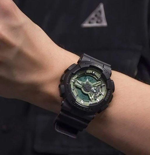Часы Кварцевые CASIO GA-110CD-1A3DR полимер купить,NaN