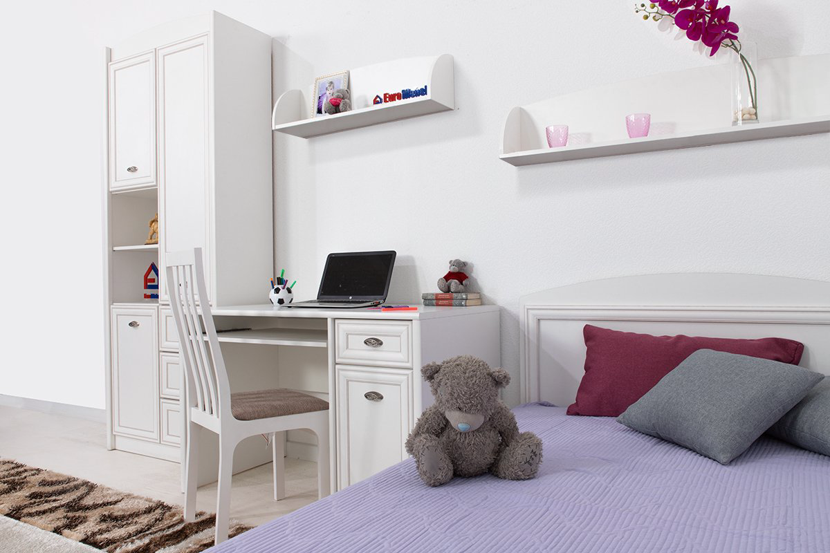 Комплект для детской 3 БРВ Брест Салерно белый купить,NaN