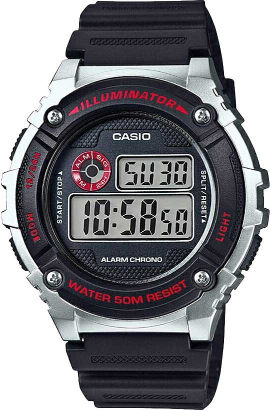Часы Кварцевые CASIO W-216H-1CVDF полимер купить,NaN