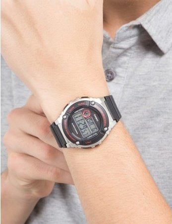 Часы Кварцевые CASIO W-216H-1CVDF полимер купить,NaN
