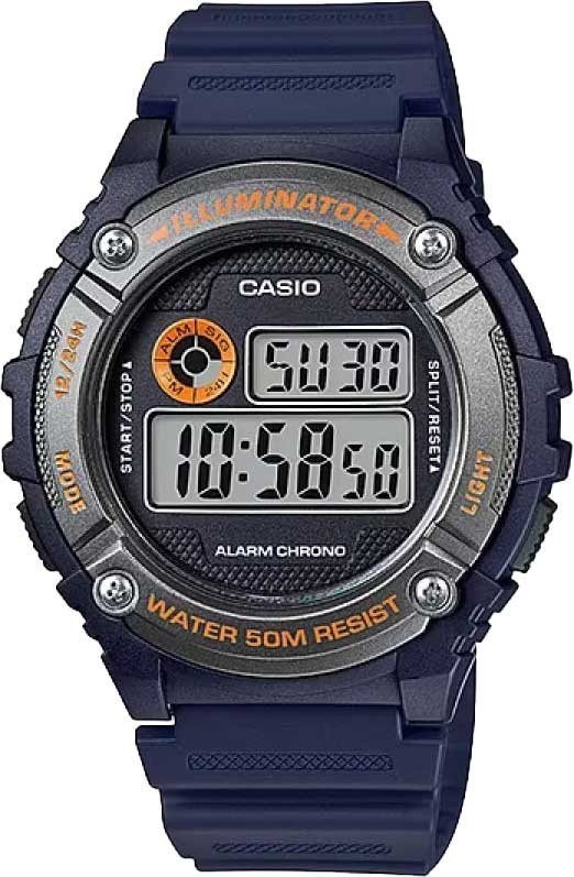 Часы Кварцевые CASIO W-216H-2BVDF полимер