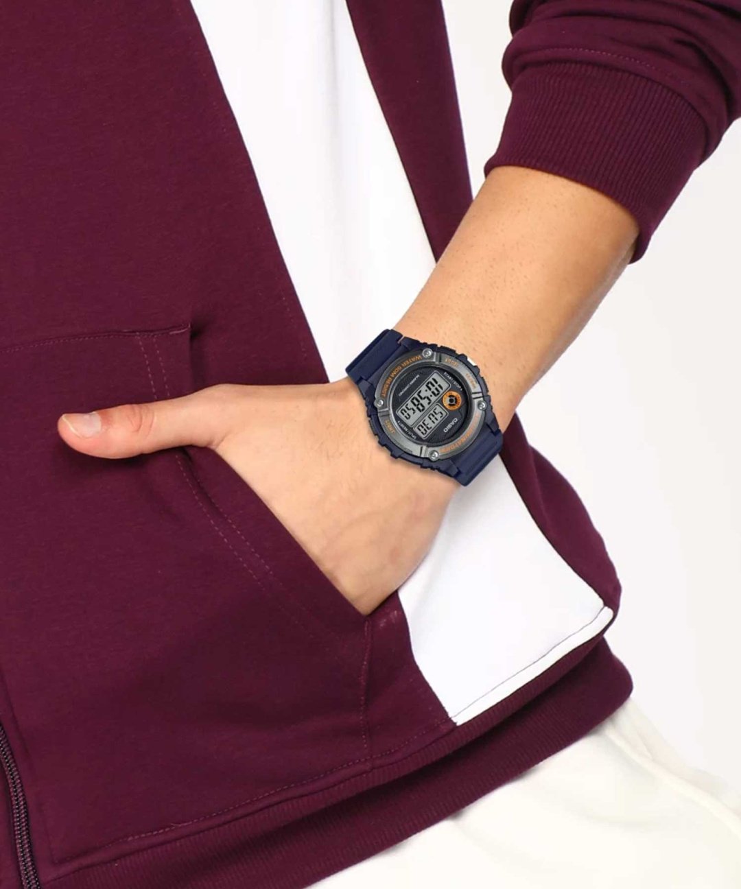 Часы Кварцевые CASIO W-216H-2BVDF полимер