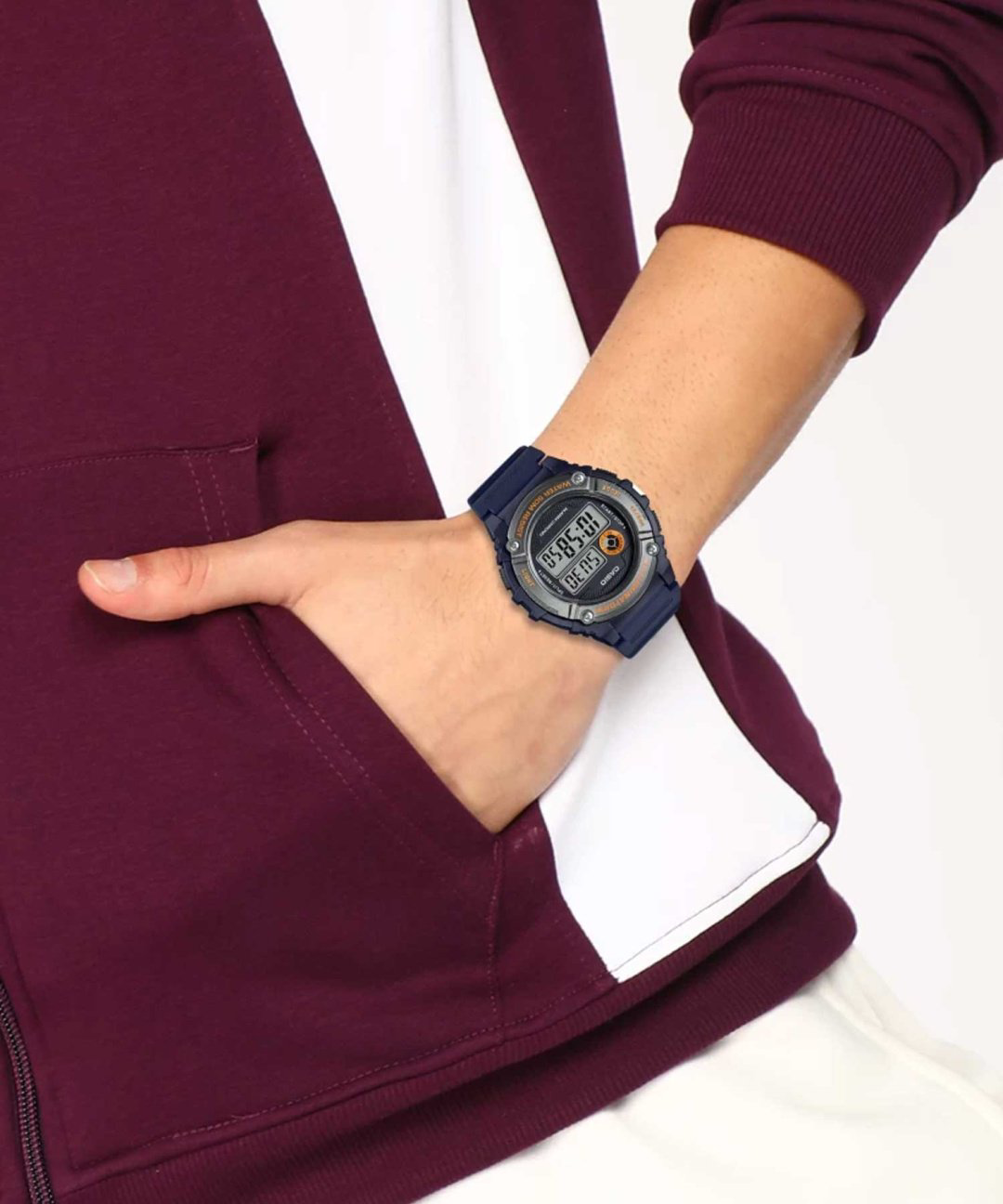 Часы Кварцевые CASIO W-216H-2BVDF полимер купить,NaN