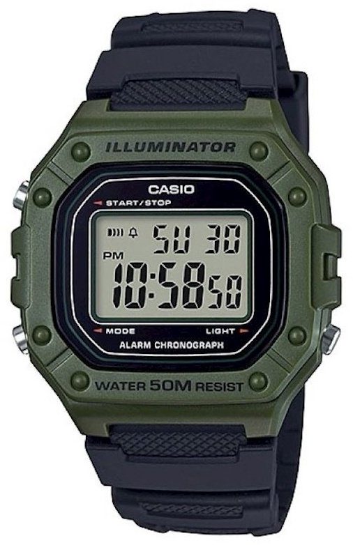 Часы Кварцевые CASIO W-218H-3AVDF сталь