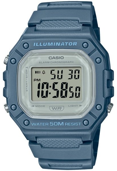 Часы Кварцевые CASIO Casio_W-218HC-2AVDF полимер