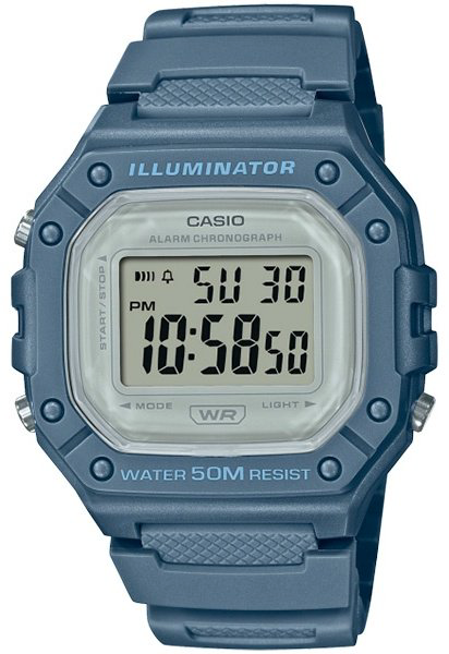 Часы Кварцевые CASIO Casio_W-218HC-2AVDF полимер