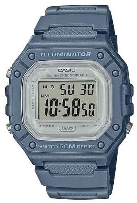 Часы Кварцевые CASIO W-218HC-2AVEF полимер