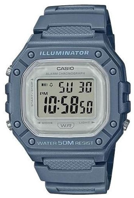 Часы Кварцевые CASIO W-218HC-2AVEF полимер
