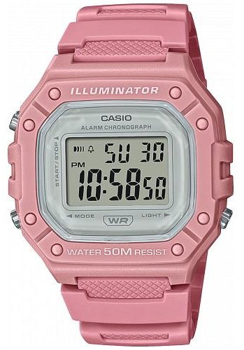 Часы Кварцевые CASIO W-218HC-4AVEF пластик