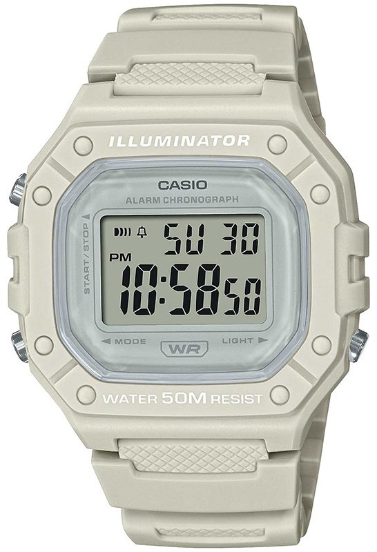Часы Кварцевые CASIO W-218HC-8AVEF пластик