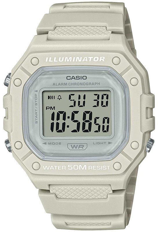 Часы Кварцевые CASIO W-218HC-8AVEF пластик