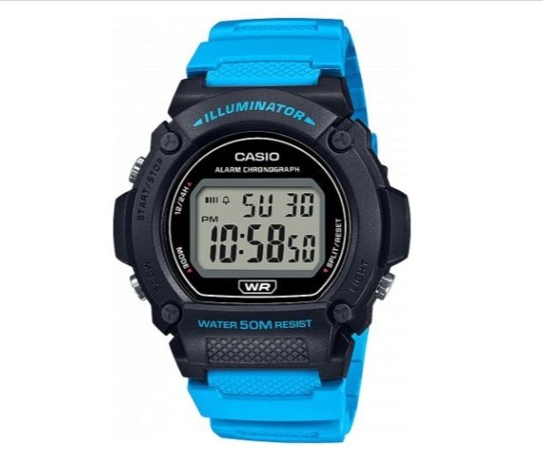 Часы Кварцевые CASIO W-219H-2A2VEF полимер