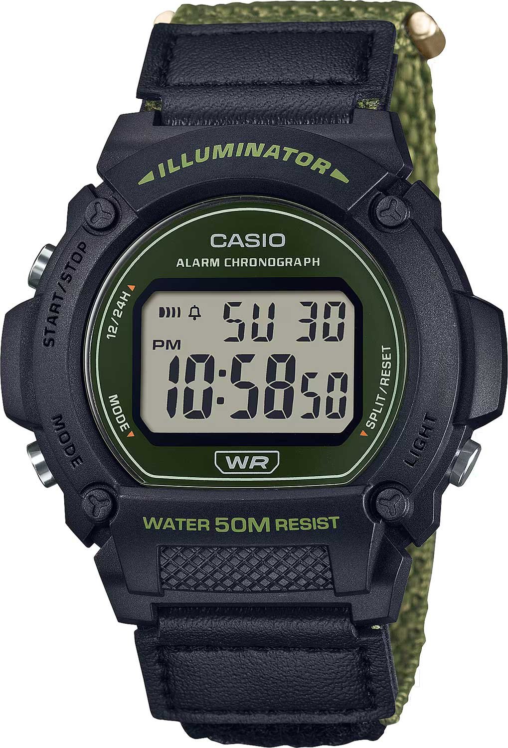 Часы Кварцевые CASIO W-219HB-3AVDF полимер