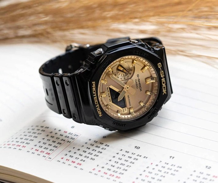 Часы Кварцевые CASIO GA-2100GB-1ADR полимер