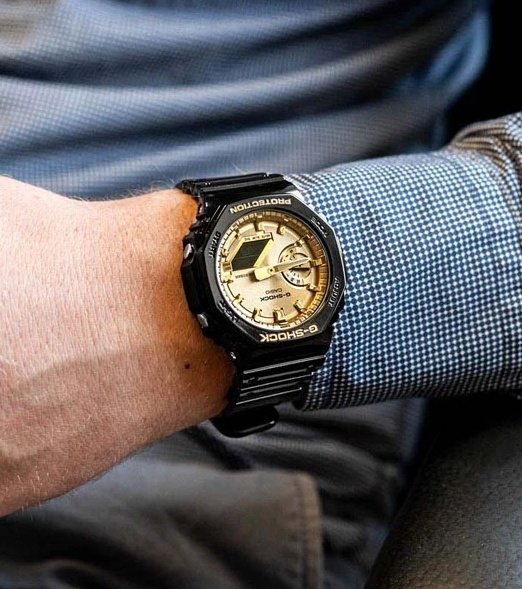 Часы Кварцевые CASIO GA-2100GB-1ADR полимер
