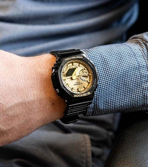 Часы Кварцевые CASIO GA-2100GB-1ADR полимер купить,NaN