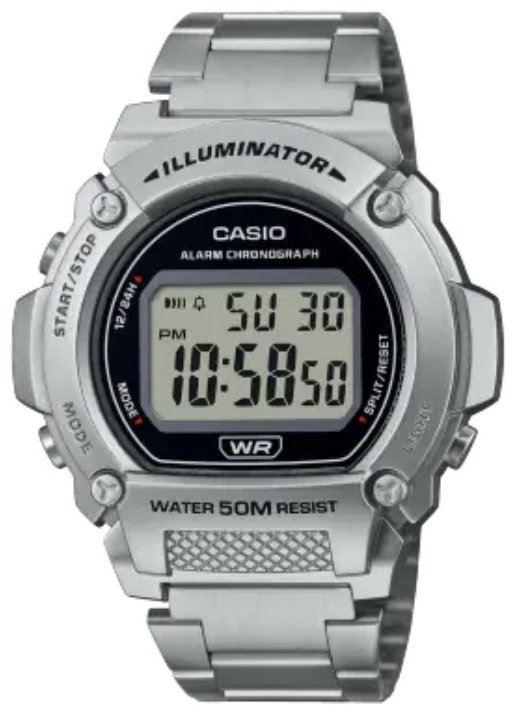 Часы Кварцевые CASIO W-219HD-1AVEF полимер