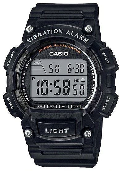 Часы Кварцевые CASIO W-736H-1AVDF пластик