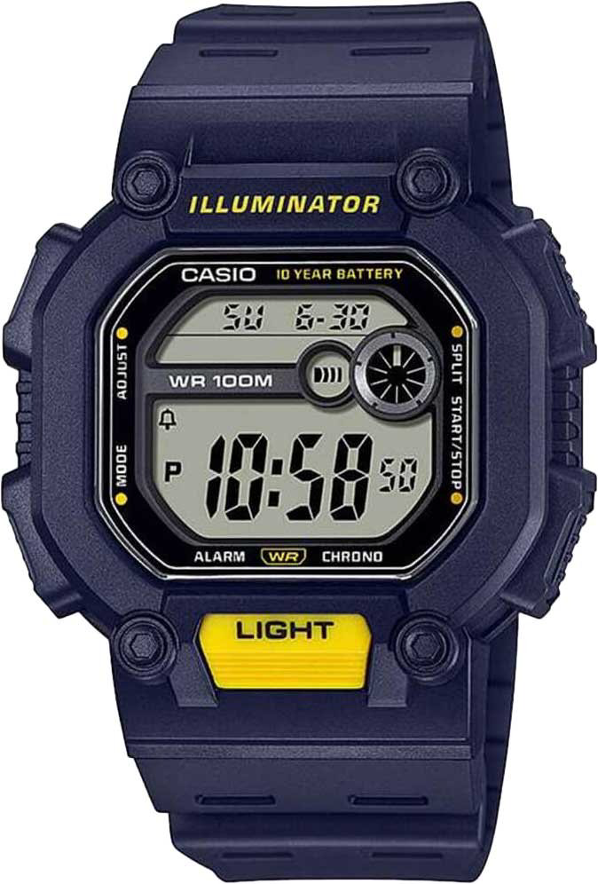 Часы Кварцевые CASIO W-737H-2AVDF полимер купить,NaN