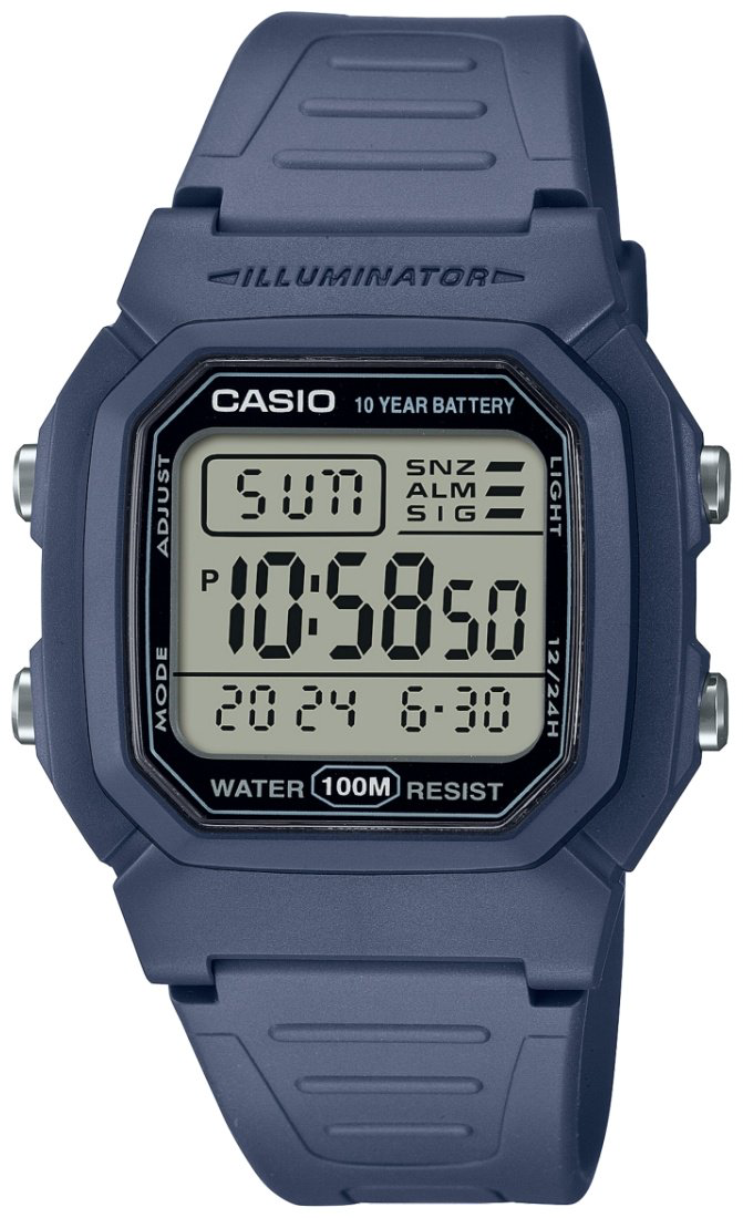 Часы Кварцевые CASIO W-800H-2AVDF полимер