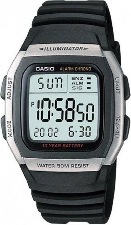 Часы Кварцевые CASIO W-96H-1AVDF пластик