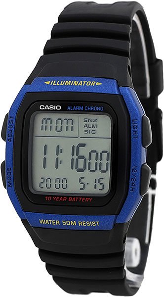 Часы Кварцевые CASIO W-96H-2AVDF полимер купить,NaN
