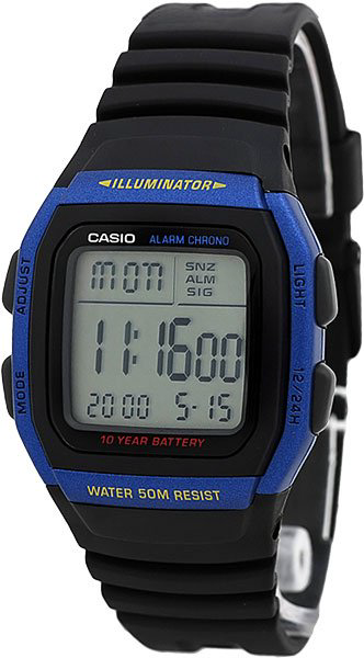 Часы Кварцевые CASIO W-96H-2AVDF полимер купить,NaN