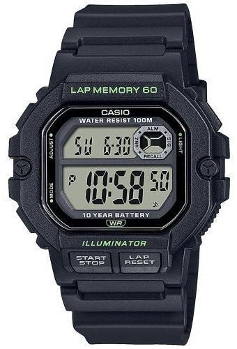 Часы Кварцевые CASIO WS-1400H-1AVEF пластик