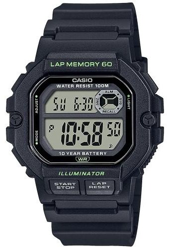 Часы Кварцевые CASIO WS-1400H-1AVEF пластик