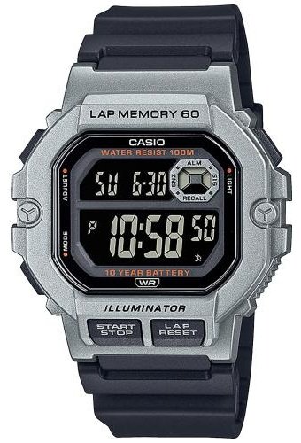 Часы Кварцевые CASIO WS-1400H-1BVDF пластик