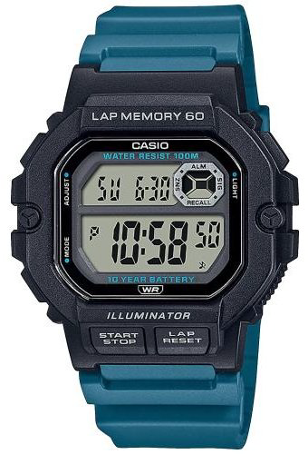 Часы Кварцевые CASIO WS-1400H-3AVEF пластик