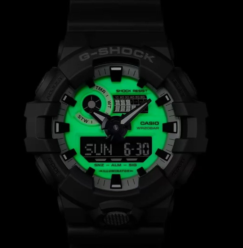 Часы Кварцевые CASIO GA-700HD-8ADR полимер