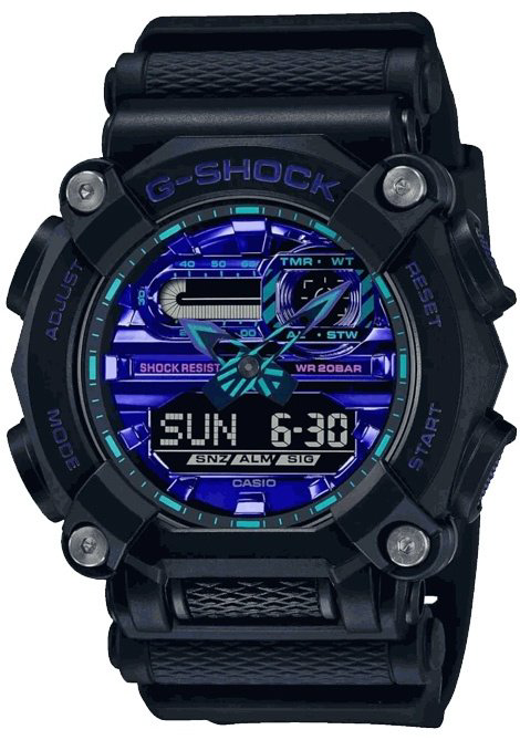 Часы Кварцевые CASIO GA-900VB-1ADR полимерный пластик, пластик купить,NaN