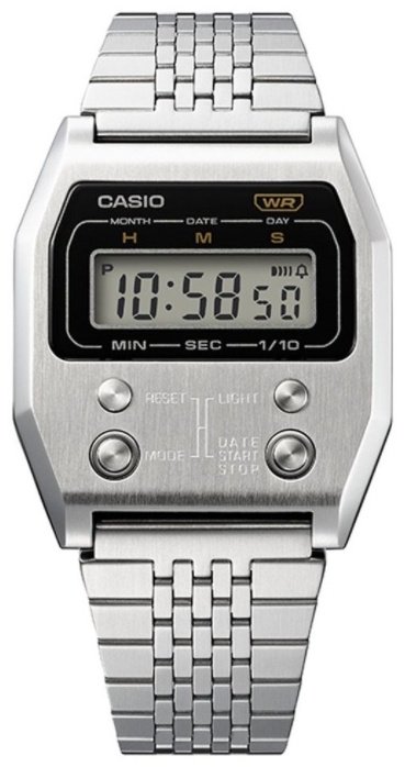 Часы Кварцевые CASIO A1100D-1EF нержавеющая сталь