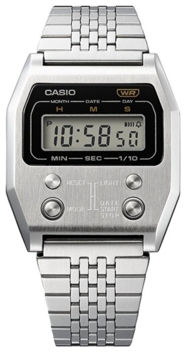 Часы Кварцевые CASIO A1100D-1EF нержавеющая сталь
