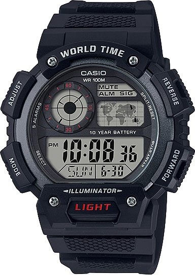 Часы Кварцевые CASIO AE-1400WH-1AVDF пластик