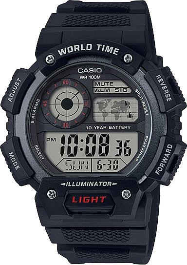 Часы Кварцевые CASIO AE-1400WH-1AVDF пластик