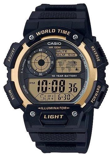 Часы Кварцевые CASIO AE-1400WH-9AVDF пластик