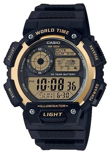 Часы Кварцевые CASIO AE-1400WH-9AVDF пластик