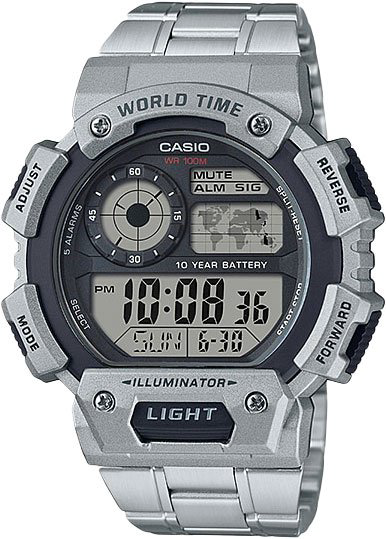 Часы Кварцевые CASIO AE-1400WHD-1AVDF полимер