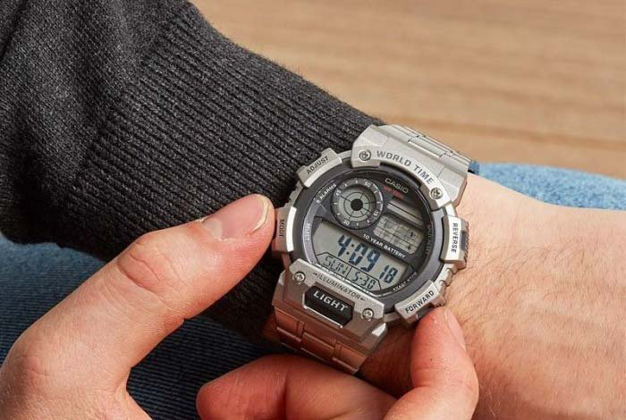 Часы Кварцевые CASIO AE-1400WHD-1AVDF полимер