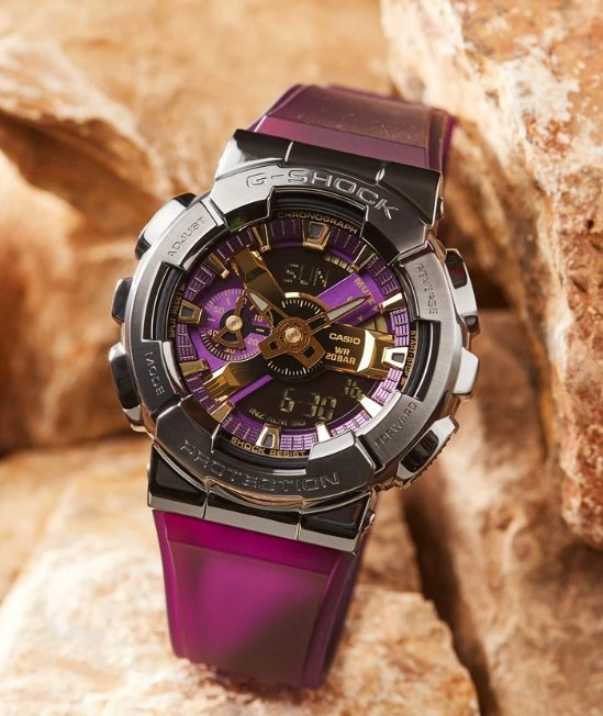 Часы Часы CASIO GM-110CL-6ADR полимер, нержавеющая сталь