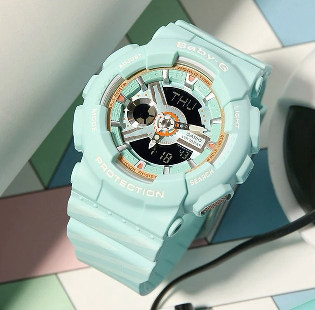 Часы Кварцевые CASIO BA-110CH-3ADR полимер